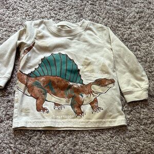 Carter's Cream Dinosaur Long Sleeve Tee